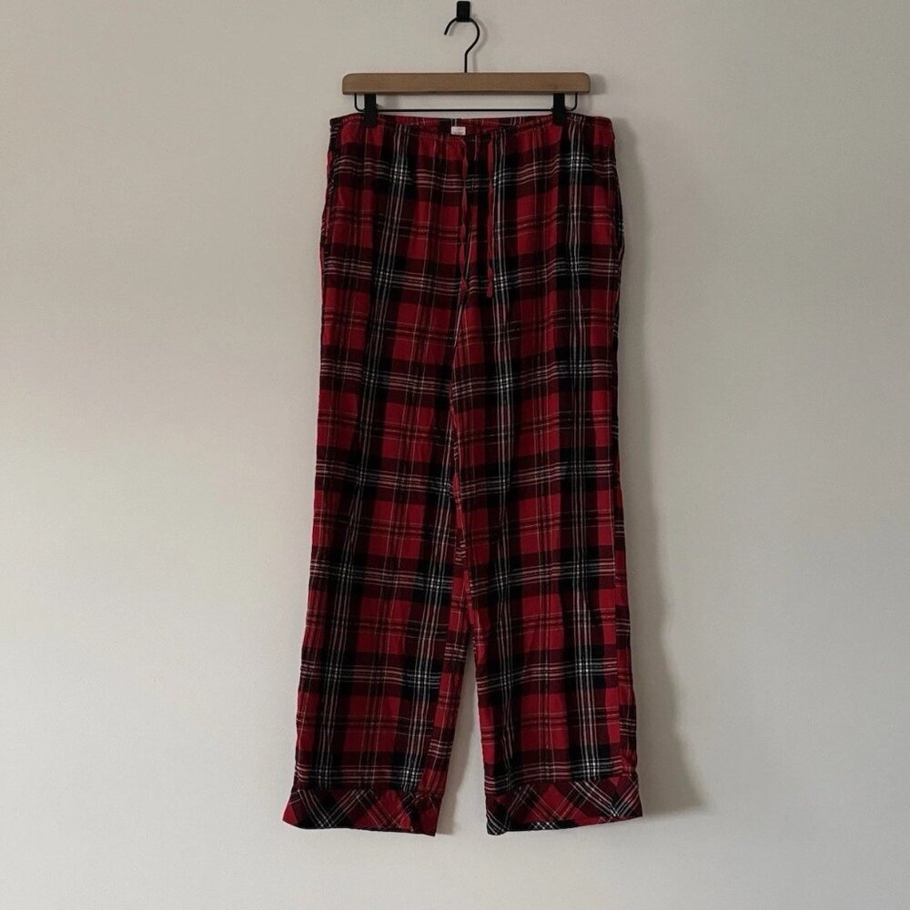 Victoria’s Secret Plaid Pajama Pants Women’s MEDIUM Christmas Red Holiday Preppy